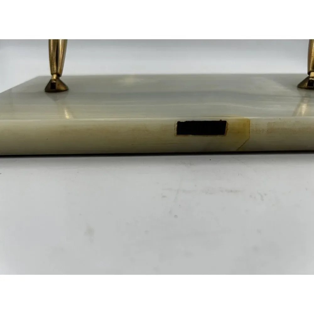 Sheaffer M5013 Desk Set‎ Vintage Marble Base 2 Pen Set.
